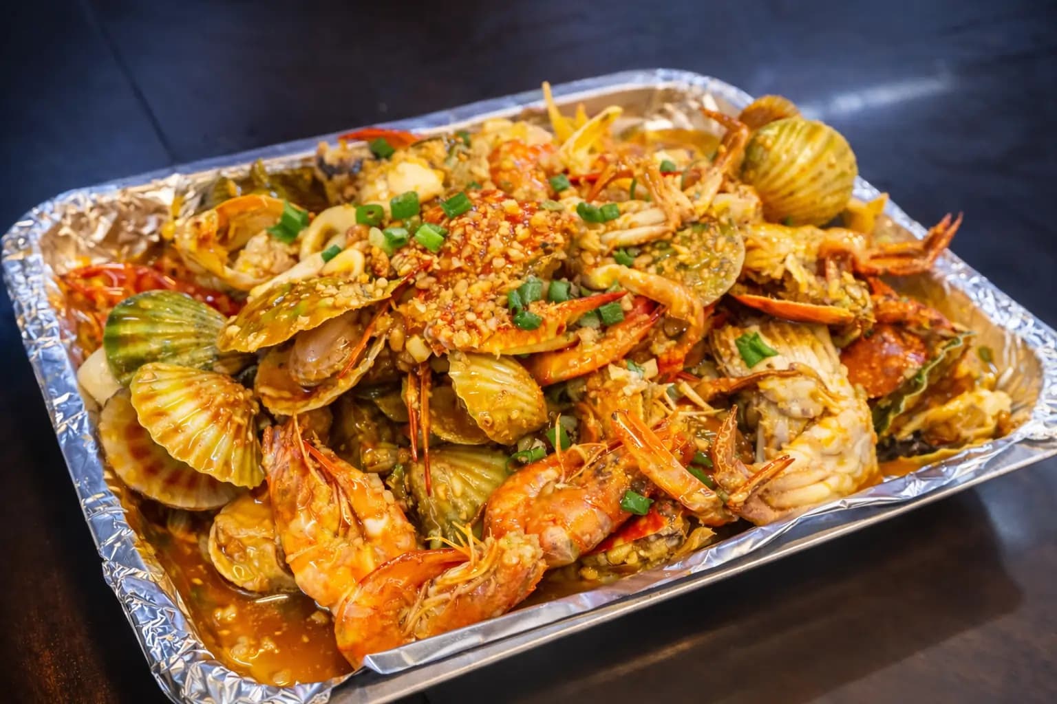 Buttered Garlic Mixed Seafood